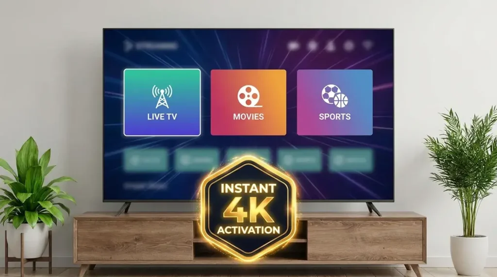 Navigating a beautifully organized EPG layout after activating the best iptv service